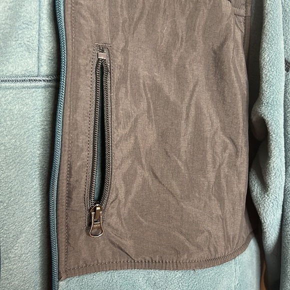 Columbia Fleece Sweater Jacket Coat Full Zip Blue Pockets Womens Size Large - Picture 4 of 6